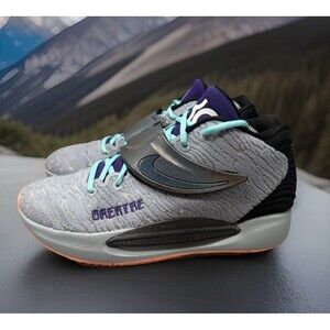 Nike KD Trey 5 X Breathe Basketball Shoes Grey/Purple/Mint DJ0977 991 Men Sz 9